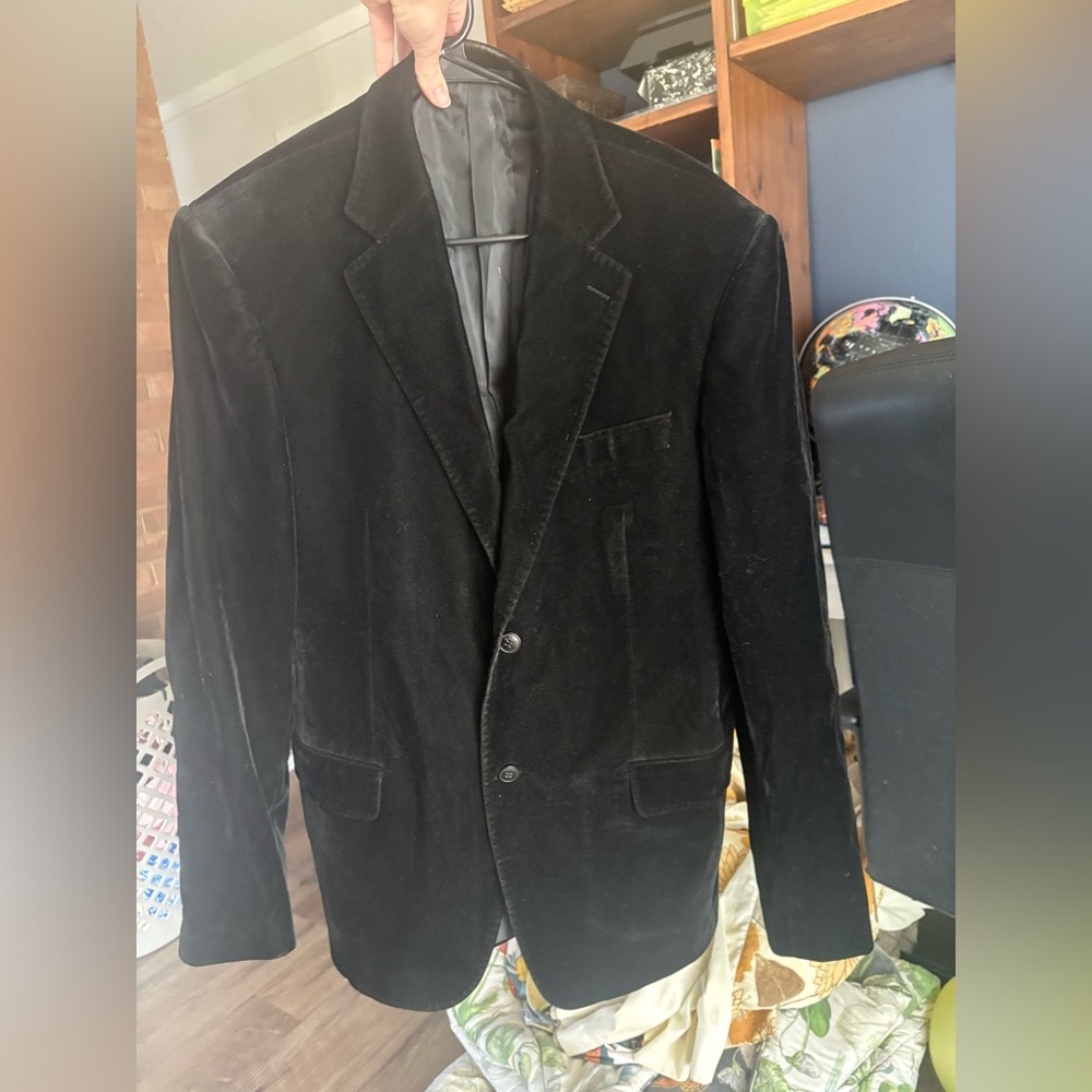 Paul Smith The SoHo Velvet Black Blazer Size 50A - Picture 2 of 7